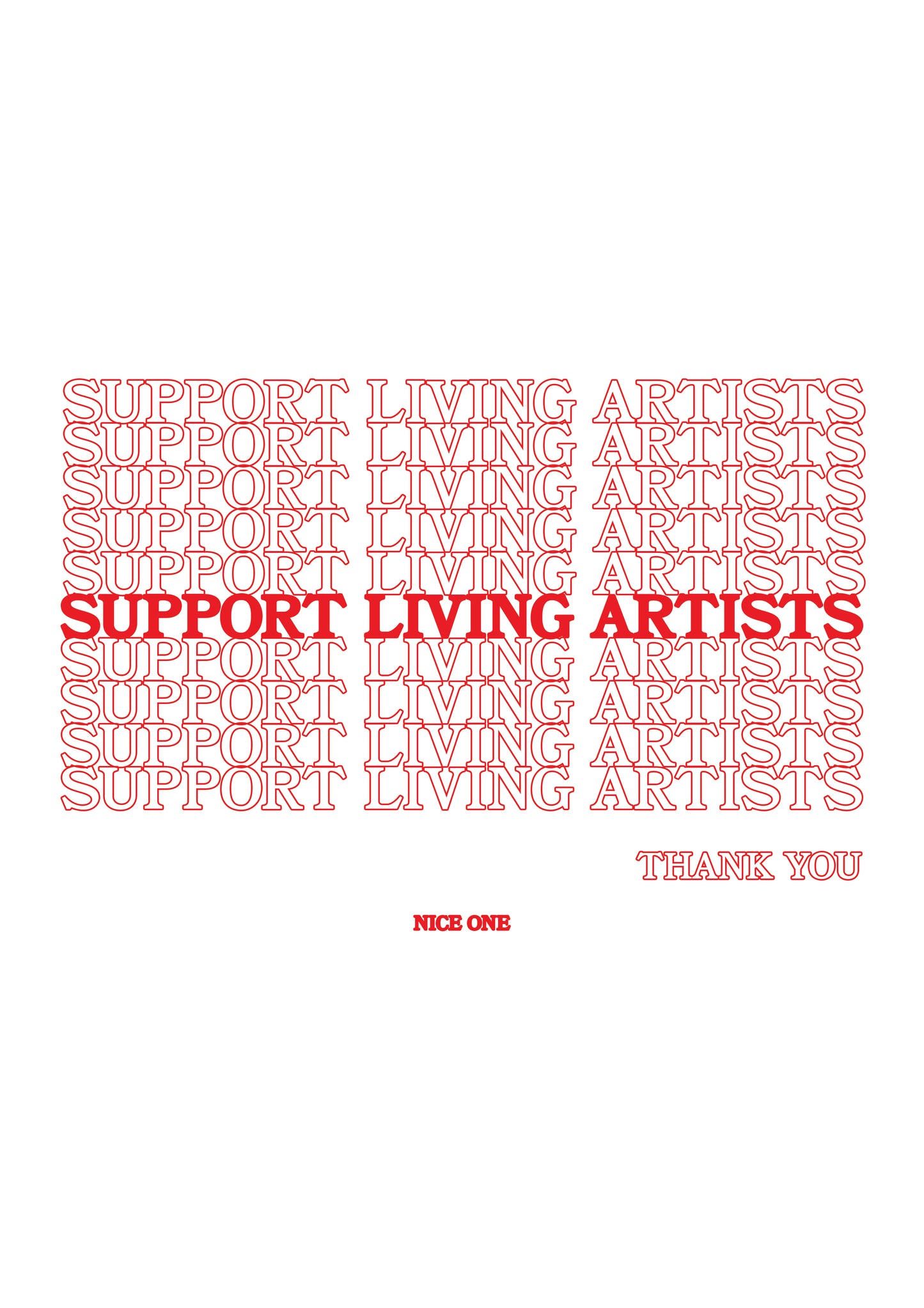 Support Living Artists Print