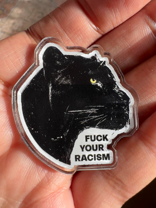 F Racism Pin