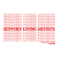 Support Living Artists Sticker