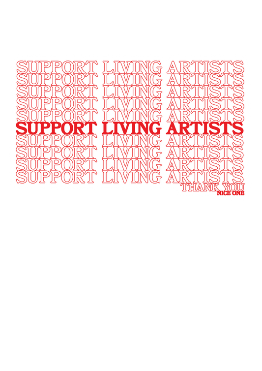 Support Living Artists Sticker